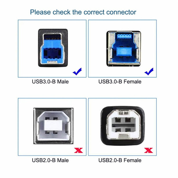 U3-087 5Gbps USB 3.0 Type-B Female to USB3.0 Micro-B Male Extension Cable for Disk SSD Camera Data 30cm