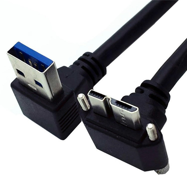 U3-078-UP 25cm Down Angled USB 3.0 Male to Micro 3.0 Plug Up Angled Cable