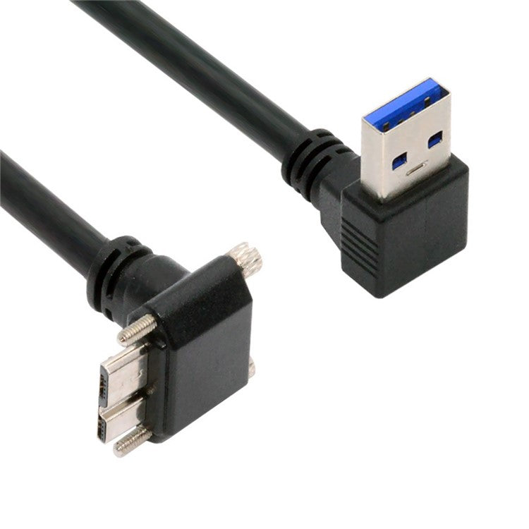 U3-078-UP 25cm Down Angled USB 3.0 Male to Micro 3.0 Plug Up Angled Cable