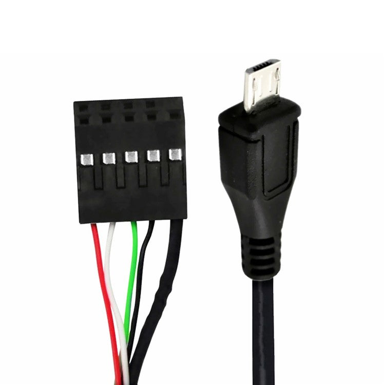 U2-018-MM USB 2.0 Motherboard 9pin 10pin Header to Micro USB 5pin Cable 50cm for Mini Monitor Sensor Panel Camera