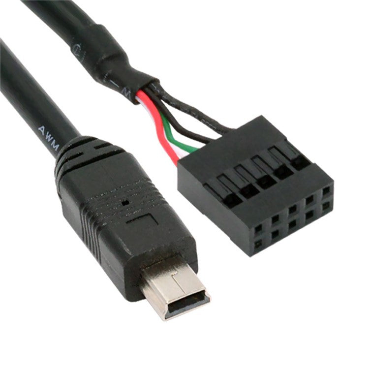 U2-018-MN 50cm USB 2.0 Motherboard 9Pin to Mini USB 5Pin Cable for Mini Monitor Sensor Panel Camera