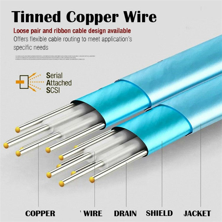SF-083-26PIN 0.5m External Mini SAS SFF-8088 Male to Female Extension Cable