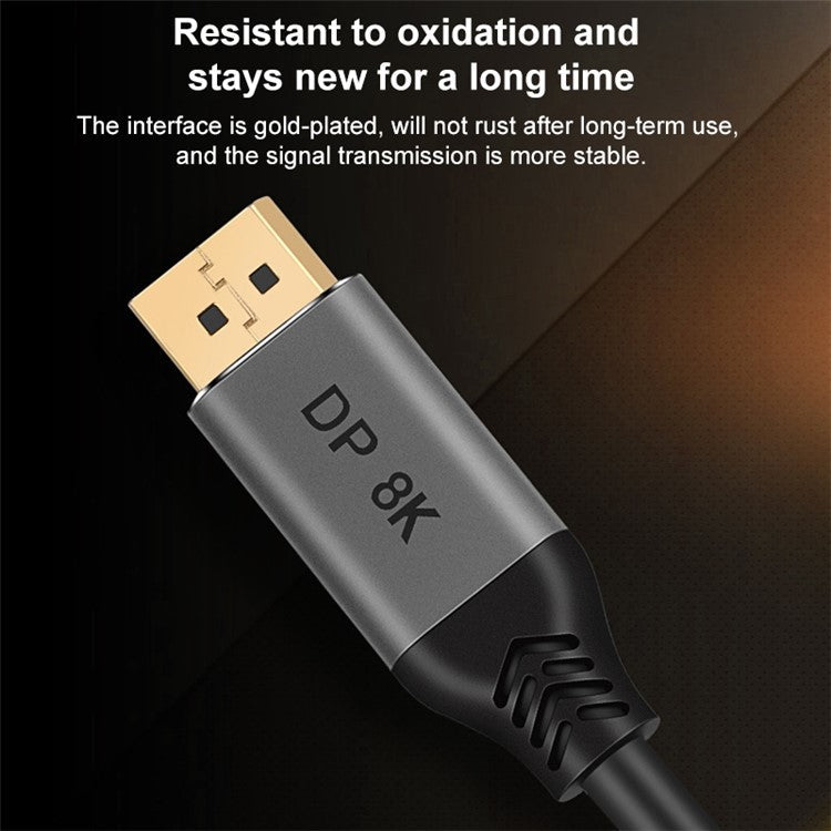 3m DP1.4 Male to Male Cable 8K / 60Hz Displayport HD Video Adapter Cable for HDTV Monitor Projector