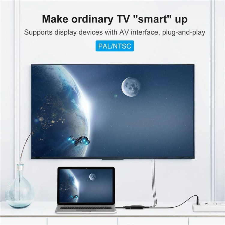 HW-2116 HDTV to AV Adapter HDMI to RCA / Cvbs Conversion Cable for Xbox 360 / TV Stick