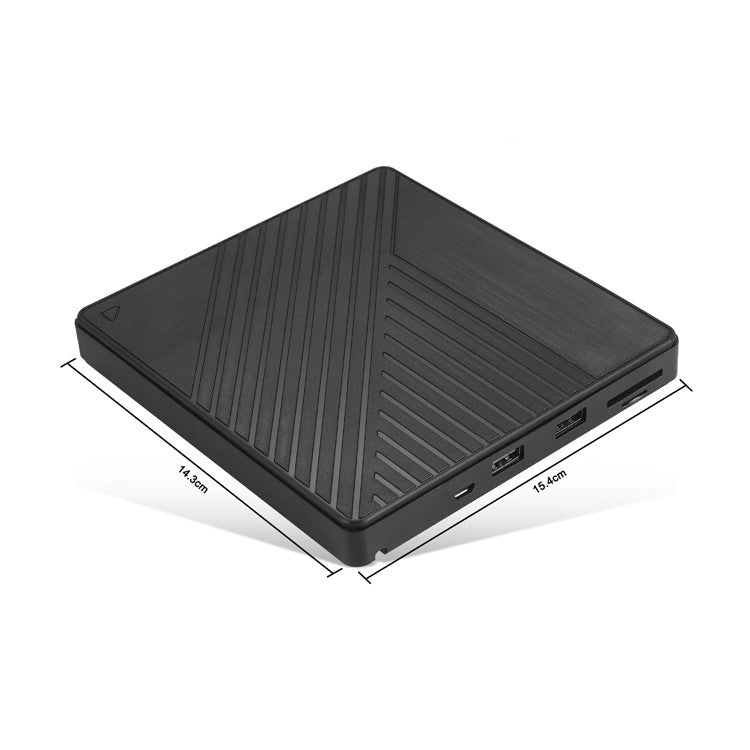 005 External Type-C / USB Laptop Computer CD DVD Playback Burning Optical Drive SD TF Card Reader