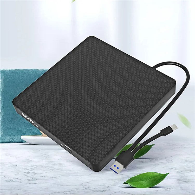 XD009 Ultra-thin Design Laptop Computer USB 3.0+Type-C DVD Drive External CD Reader VCD Burner