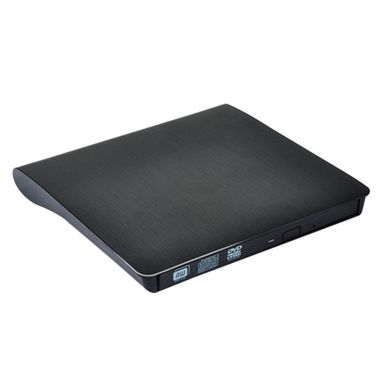 663 USB3.0 Computer Laptop External Optical Drive Burner Brushed High Speed CD DVD Burner - Black