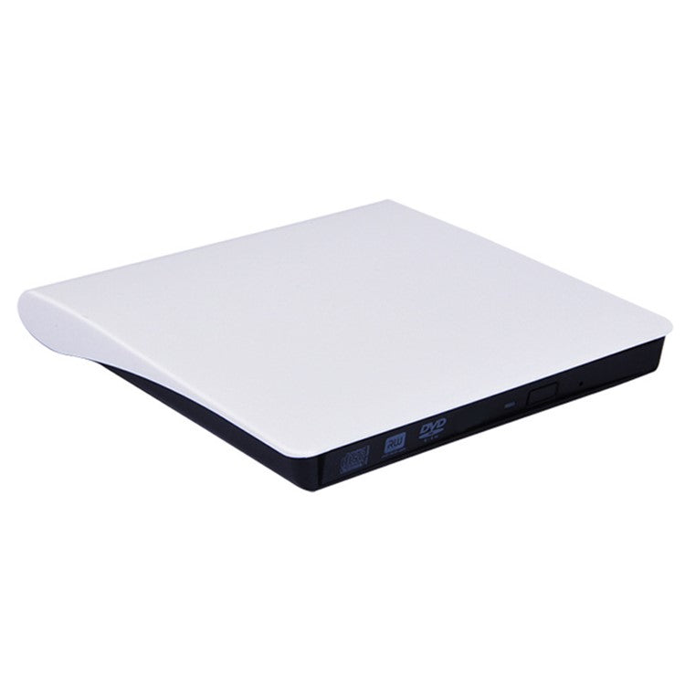 663 USB3.0 Computer Laptop External Optical Drive Burner Brushed High Speed CD DVD Burner - Black+White