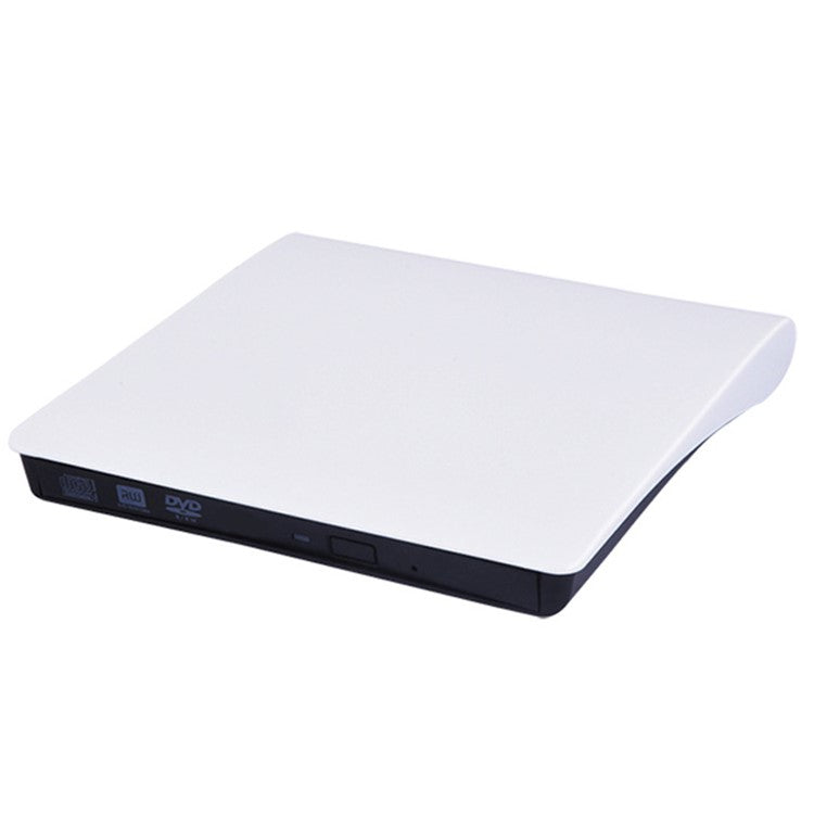 663 USB3.0 Computer Laptop External Optical Drive Burner Brushed High Speed CD DVD Burner - Black+White
