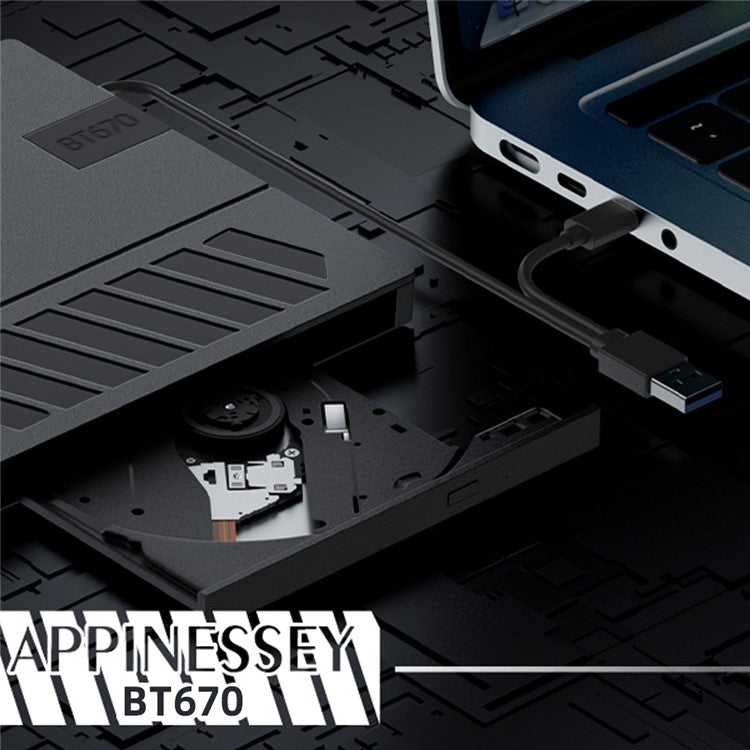 bt670 Multi-Function External Optical Drive DVD Burner Writer with SD TF Card Slot