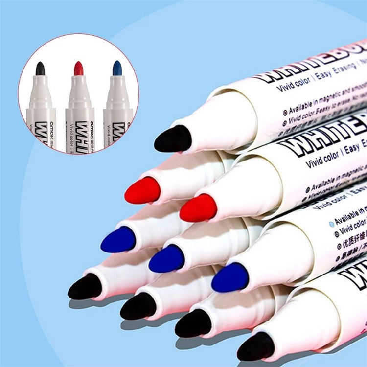 10-in-1 Whiteboard Marker Pen Painting Graffiti Drawing Pen - Black