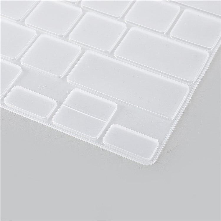 Ultra-thin Clear Keyboard Cover Soft TPU Keyboard Protector for EU Version MacBook Pro 14.2'' (A2442) / Pro 16.2'' (A2485)