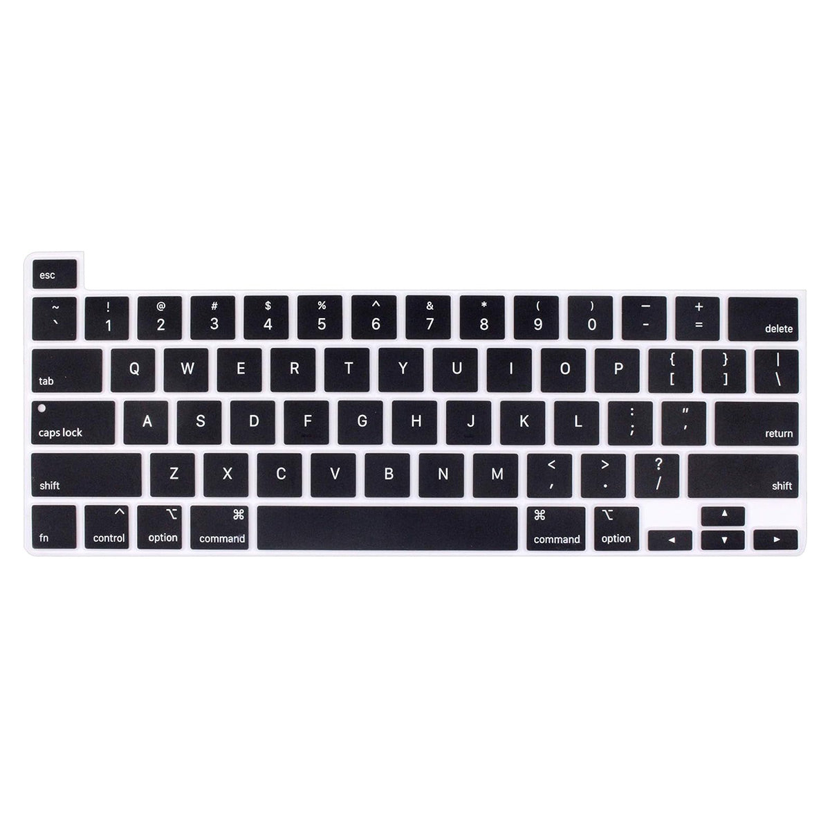 MacBook Pro 13.3 (A2289/A2338) / Pro 16 (A2141) ENKAY US Version Keyboard Cover Soft Silicone Protective Film - Black