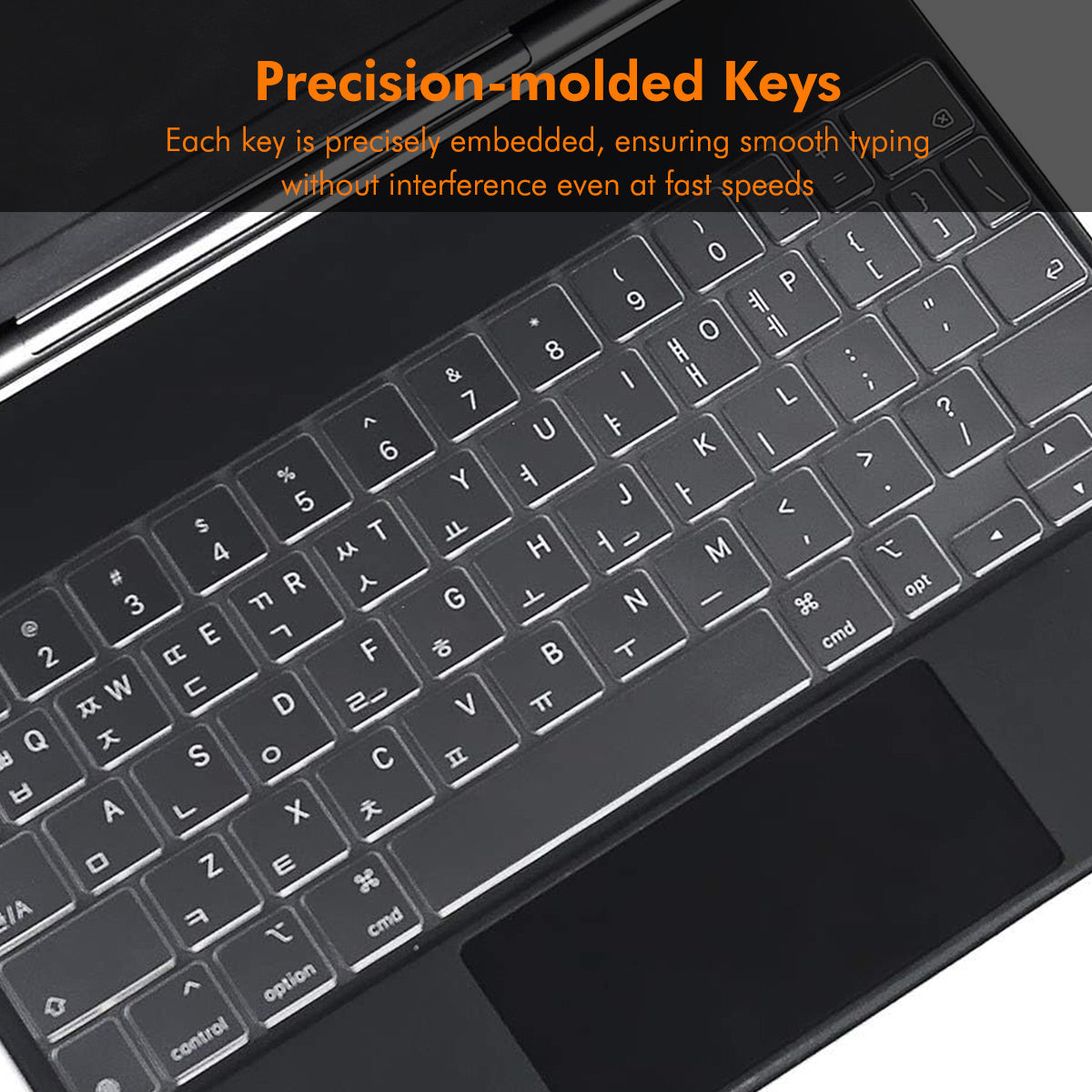 iPad Air 11 (2024) / iPad Pro 11 (2022/2021/2020) / iPad Air (2022/2020) ENKAY US Version Magic Keyboard Cover Soft TPU Protective Film - Transparent