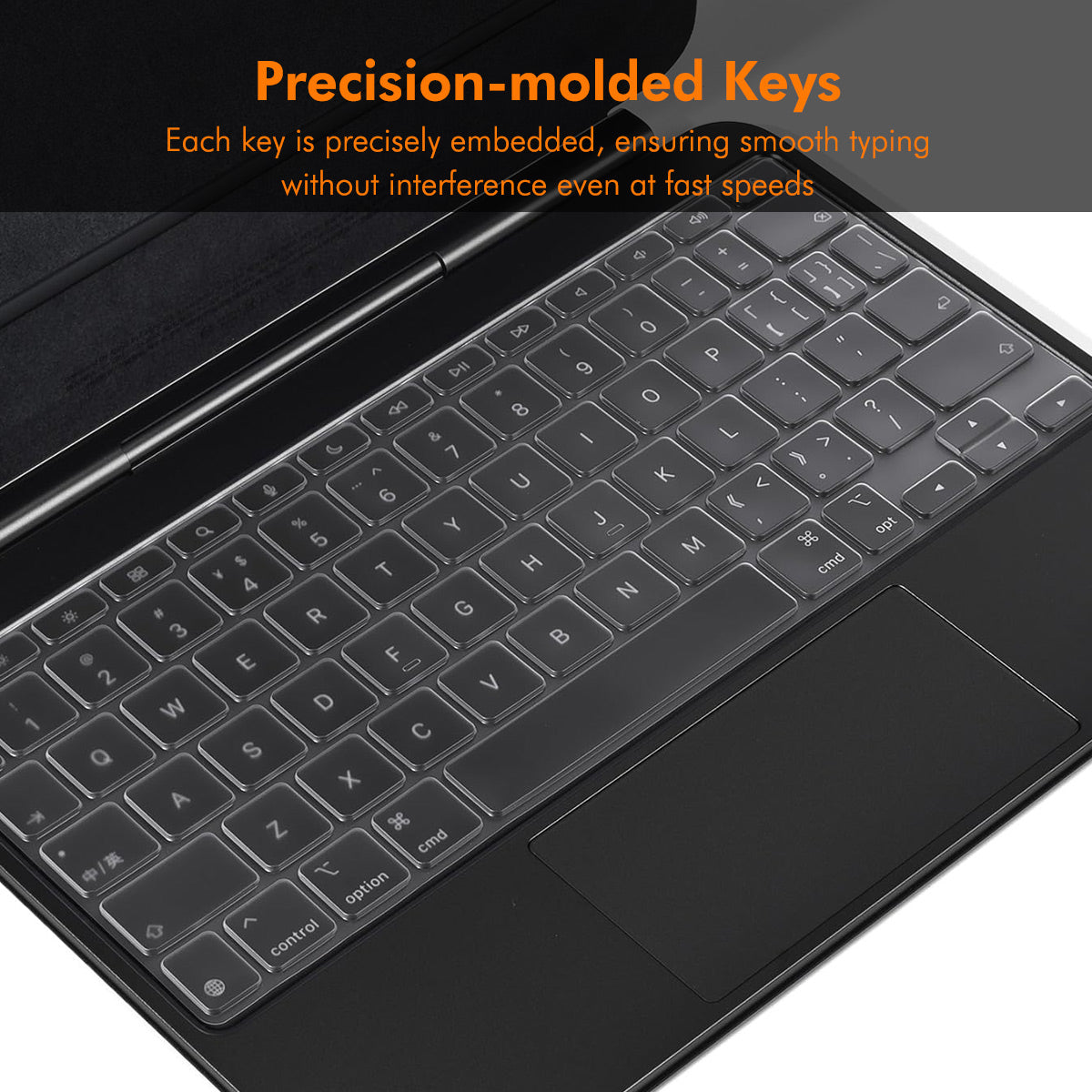 iPad Pro 11 M4 2024 ENKAY US Version Magic Keyboard Cover Soft TPU Protective Film - Transparent