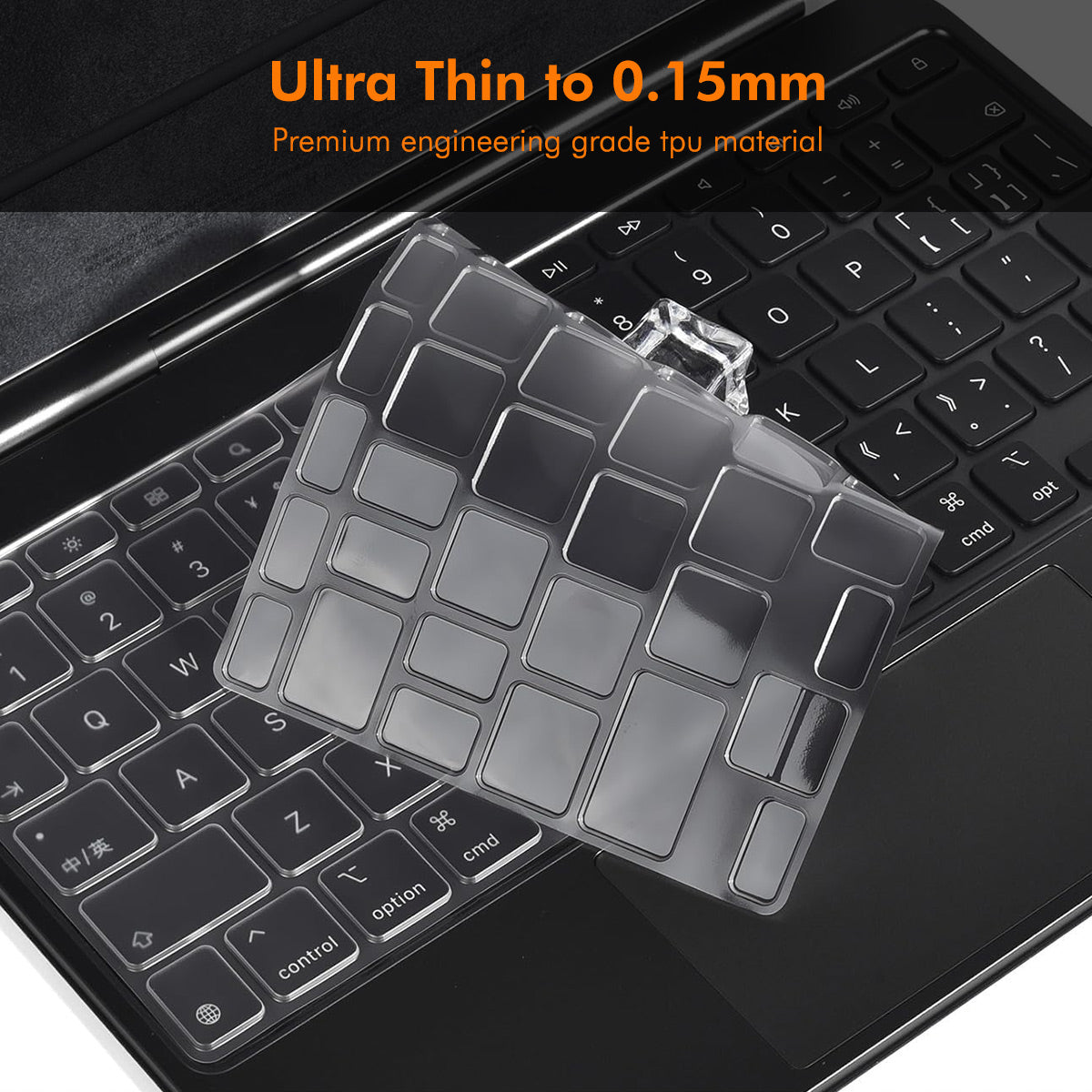 iPad Pro 11 M4 2024 ENKAY US Version Magic Keyboard Cover Soft TPU Protective Film - Transparent
