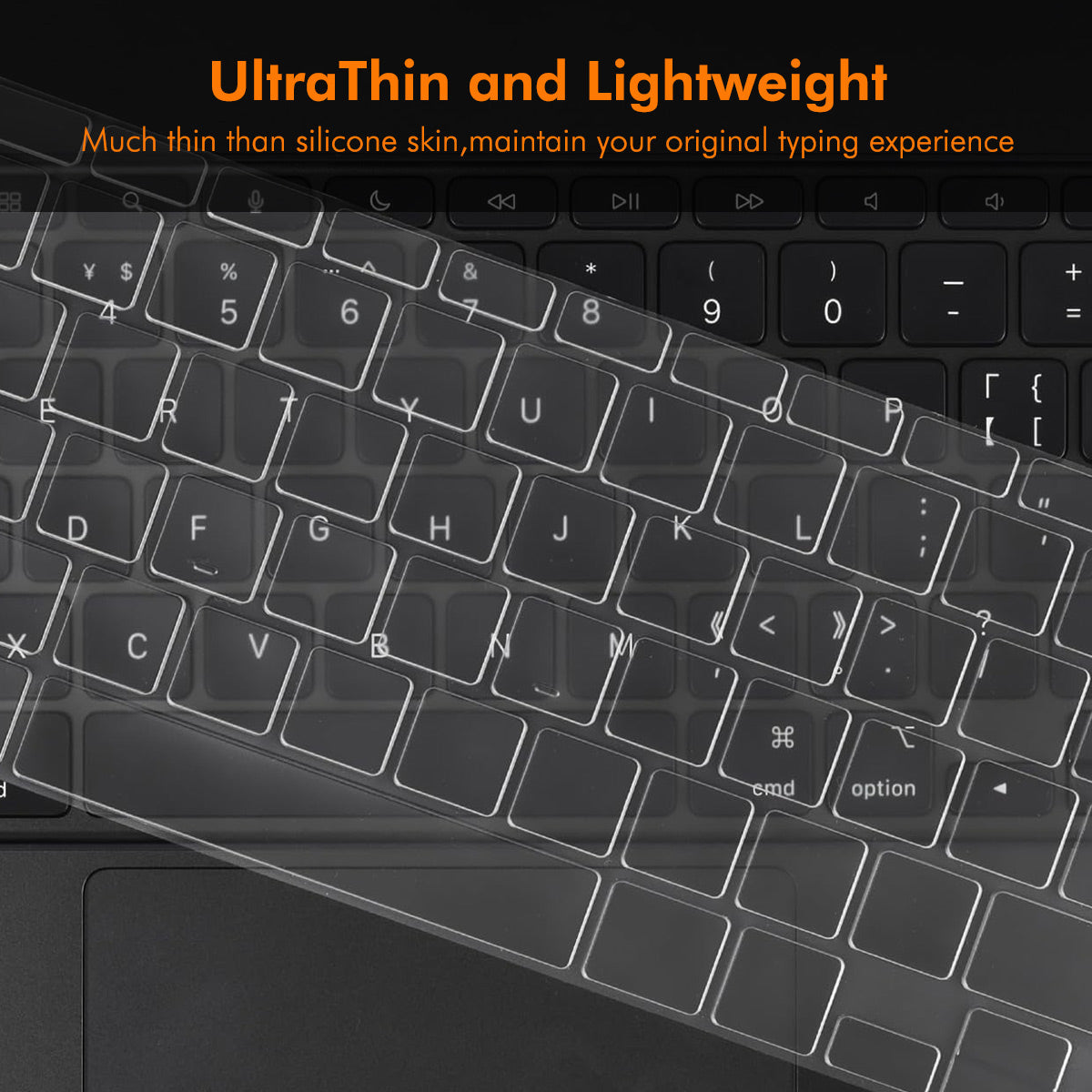 iPad Pro 13 M4 2024 ENKAY US Version Magic Keyboard Cover Soft TPU Protective Film - Transparent