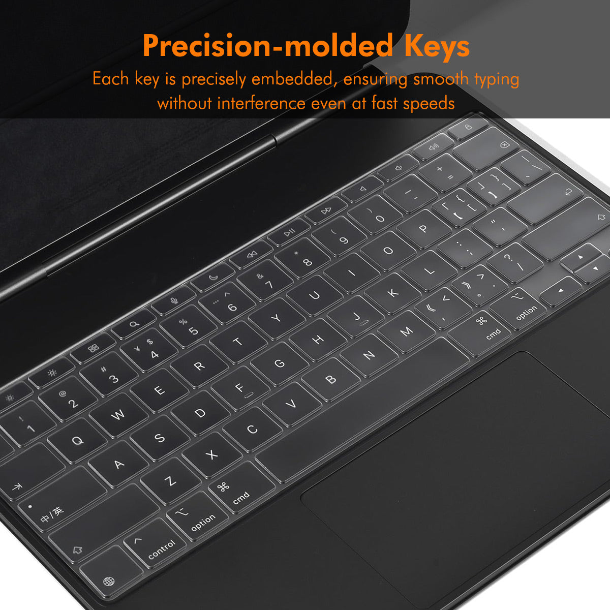 iPad Pro 13 M4 2024 ENKAY US Version Magic Keyboard Cover Soft TPU Protective Film - Transparent