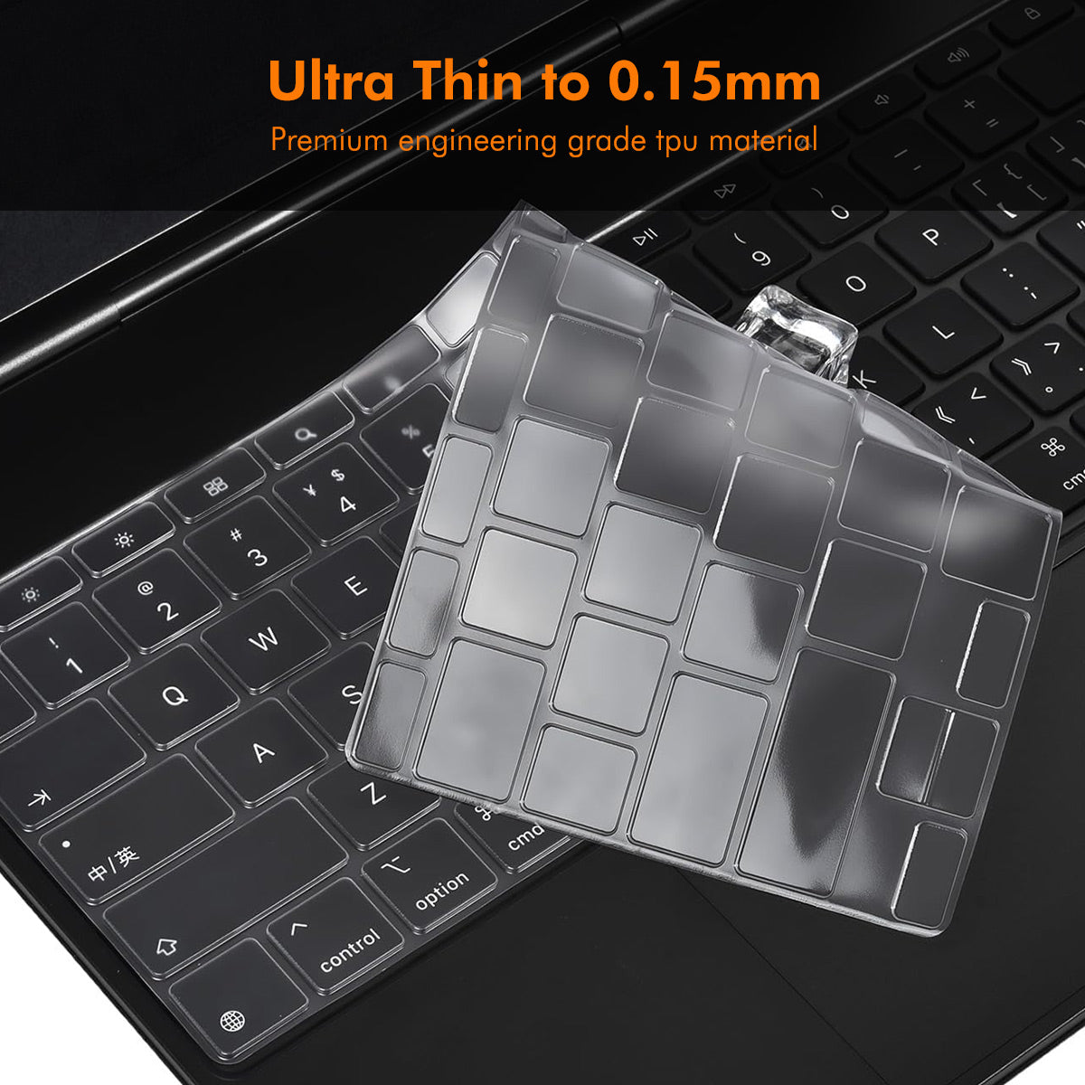 iPad Pro 13 M4 2024 ENKAY US Version Magic Keyboard Cover Soft TPU Protective Film - Transparent