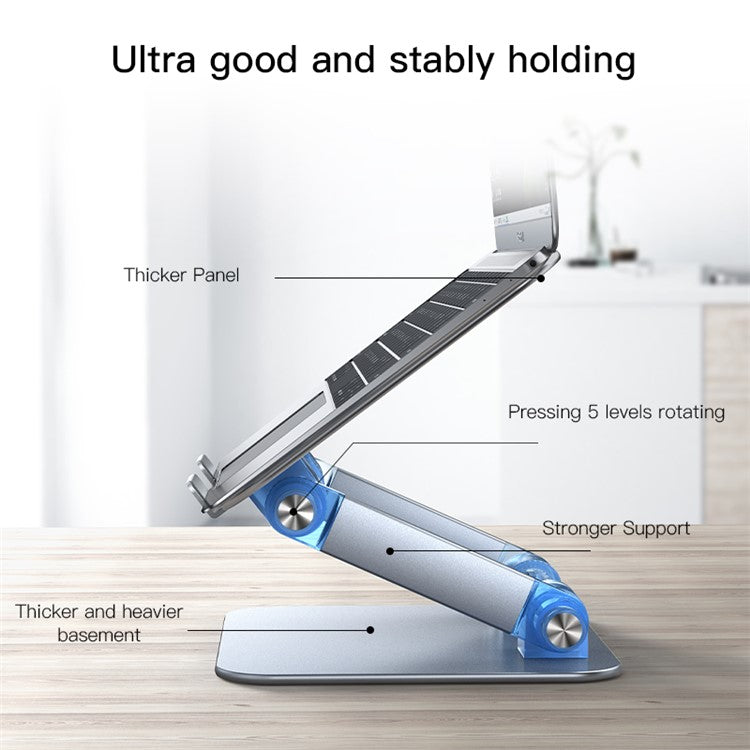 YESIDO LP04 Adjustable Aluminum Alloy Laptop Riser Desktop Stand Holder for Notebook Computer