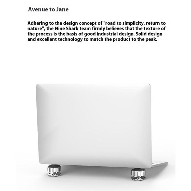 JIUSHARK JSNB-10 11-17.3 inch Laptop Pad Magnetic Heat Dissipation Notebook Computer Stand Foot Pad Ball - Grey