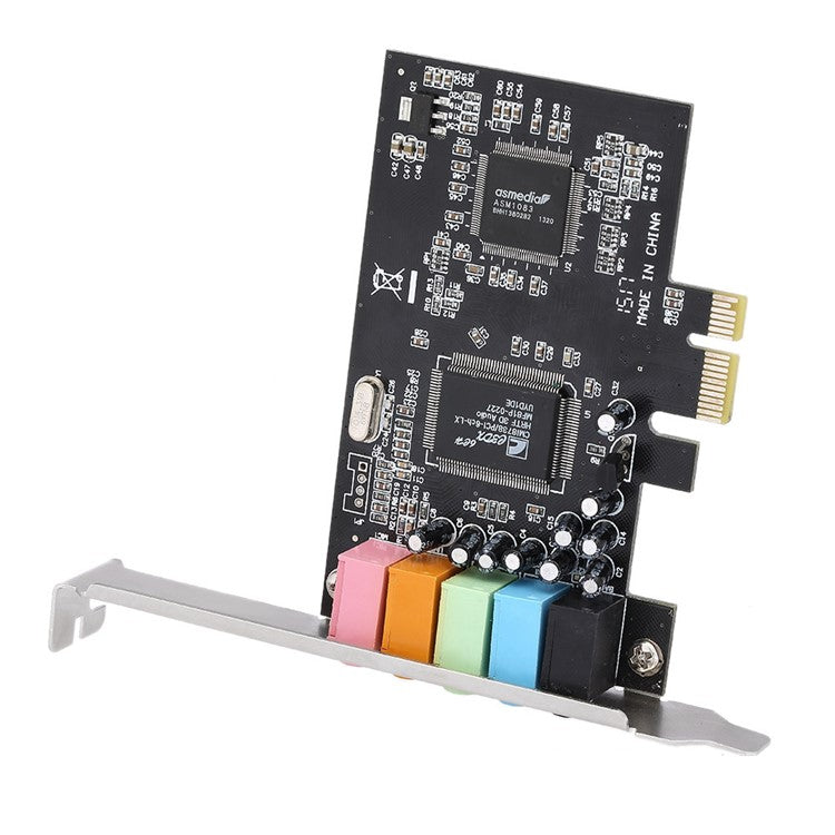 PCIe 5.1 Channels Sound Card CMI8738 Chip PCI Express Surround 3D Audio Card for Computer