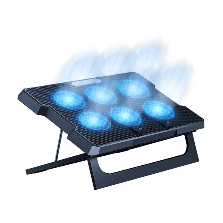 MCHOSE CR169 Laptop Cooler Cooling Pad Portable Height Adjustable Laptop Cooling Fan Stand Holder Riser Compatible with MacBook Air Pro Dell HP Laptop Notebook Under 18''