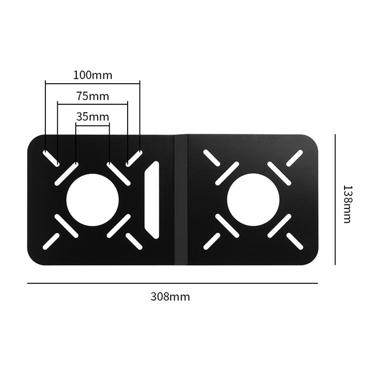 TXESIGN VESA Mount Holder Bracket Adapter Plate Connection Plate for Desktop Computer Monitor