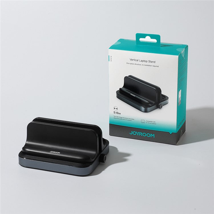 JOYROOM JR-ZS374 Vertical Laptop Stand Adjustable Laptop Holder PC Desk Supports for 10-18 inch Laptop - Black