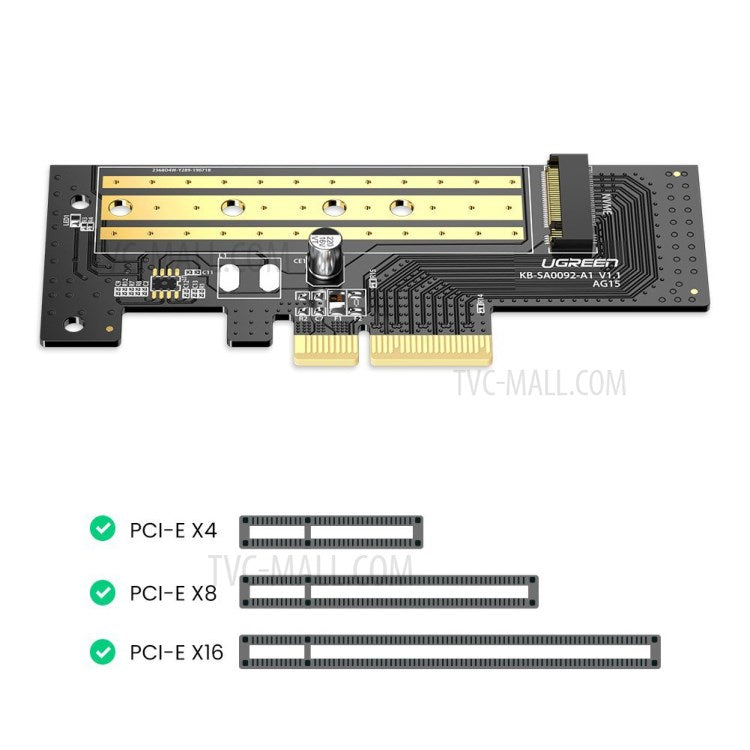 UGREEN M.2 NVME to PCle 3.0 Adapter High Speed Computer Expansion Cards SSD Conversion Card with Bracket