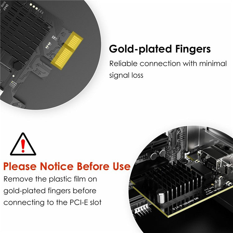 WAVLINK NWP001 1Gbps Pcie Network Card RTL8111H Chip Ethernet Adapter for Windows XP Vista