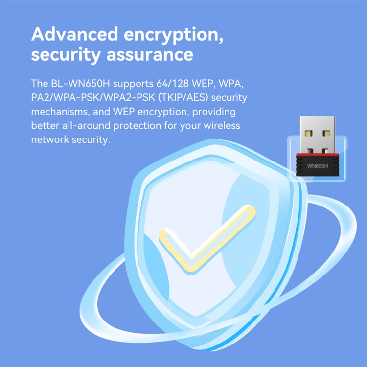 LB-LINK WN650H Dual Band 650M Wireless Network Card Portable USB WiFi Receiver