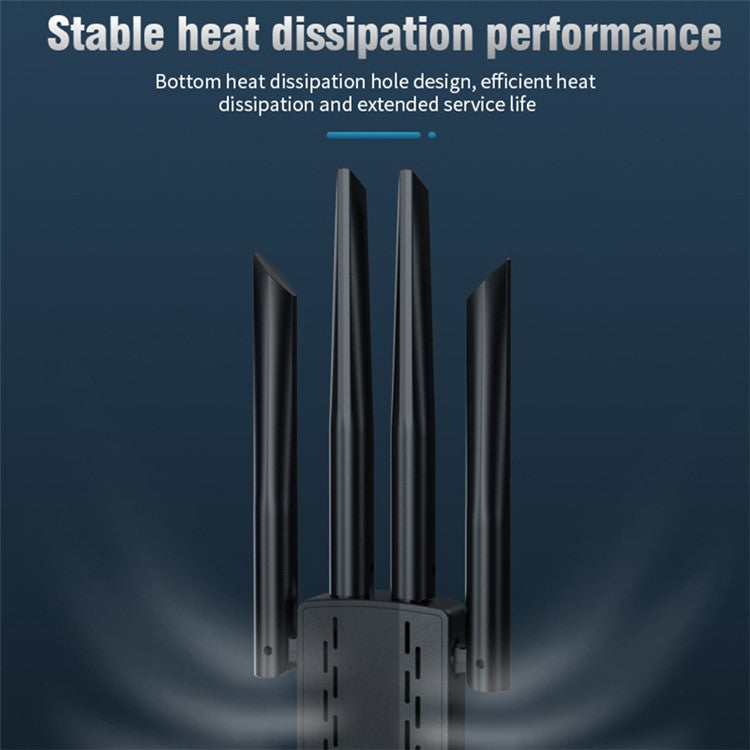 A07 Dual-Band 2.4G / 5G Driver-Free Wireless Network Adapter USB3.0 High-Speed Wireless Adapter 4-Antennas Computer Network Card