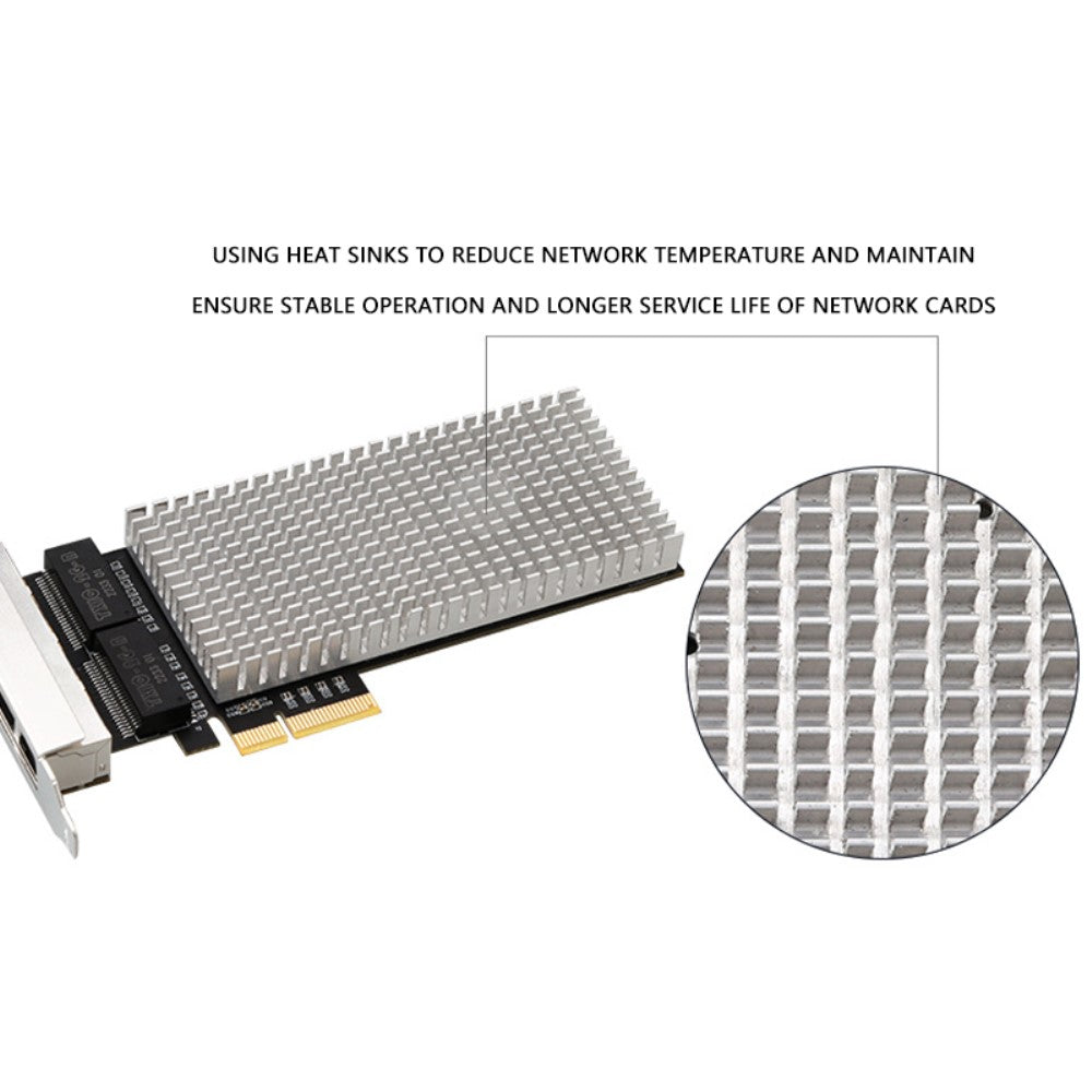 TXA188 Pcie 4-Port 2.5G RJ45 Ethernet Network Card with Intel I225 Chipset
