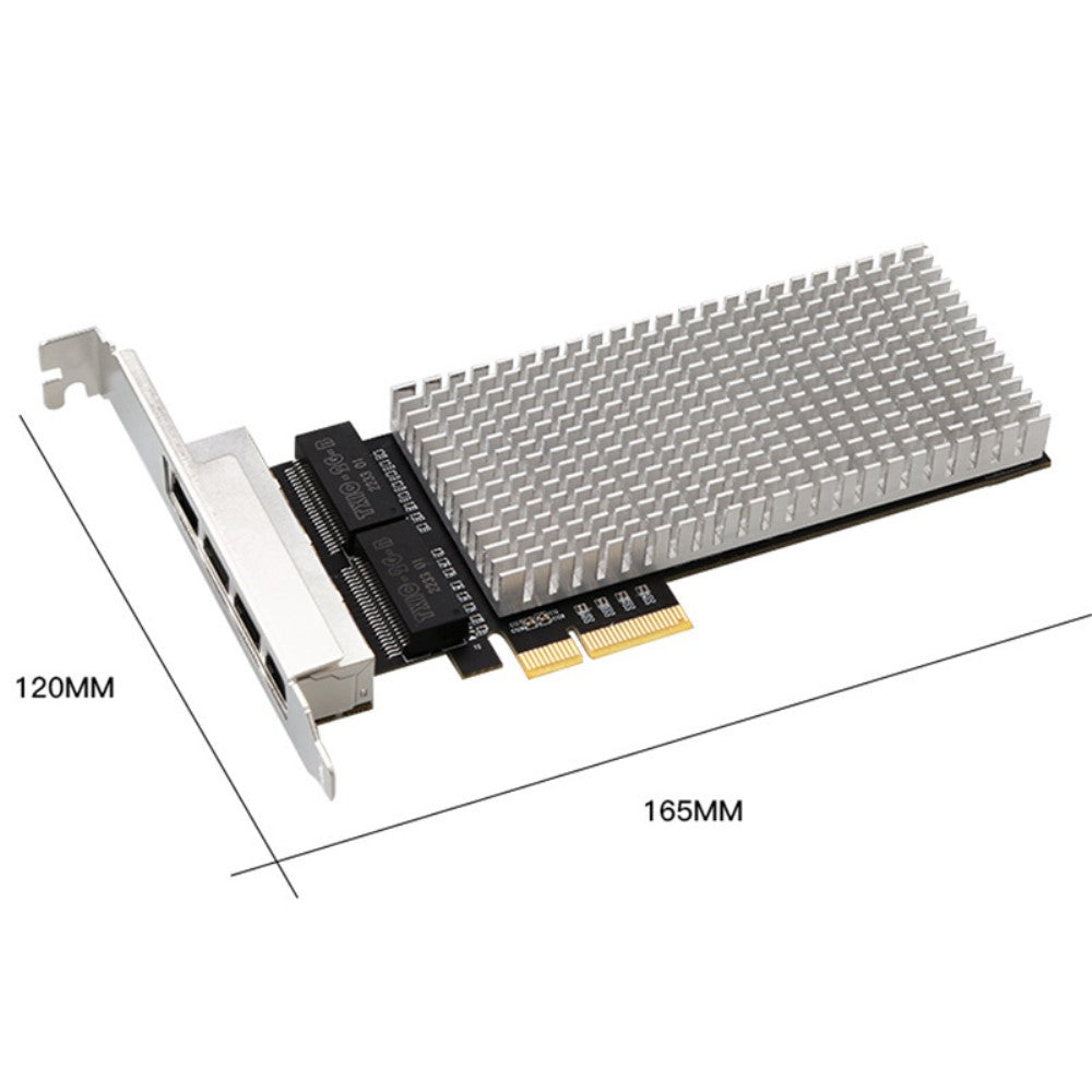TXA188 Pcie 4-Port 2.5G RJ45 Ethernet Network Card with Intel I225 Chipset