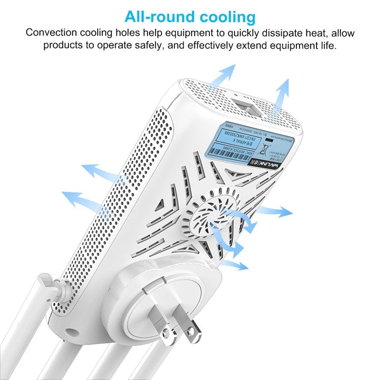 WAVLINK WN579A3 1200Mbps 2.4GHz / 5GHz Dual Band AP Wireless Router WiFi Extender - EU Plug