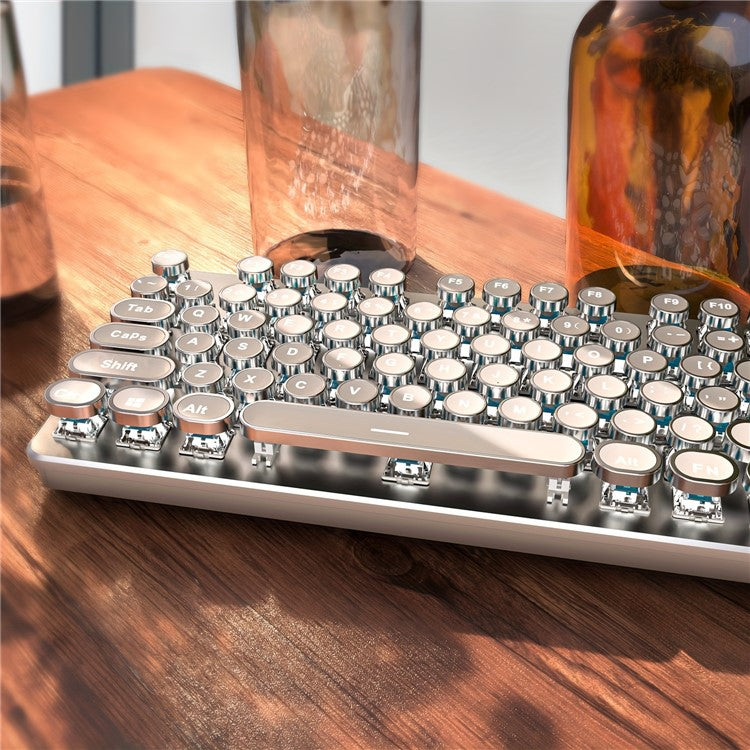 EWEADN TK100 Punk Wired Keyboard Computer Laptop Mechanical Keyboard - Black Switch