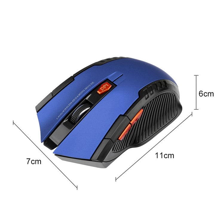 11 RGB Mouse 2.4G Wireless Connection 800 / 1200 / 1600DPI Laptop Computer Mouse for MacOS and Windows - Gold