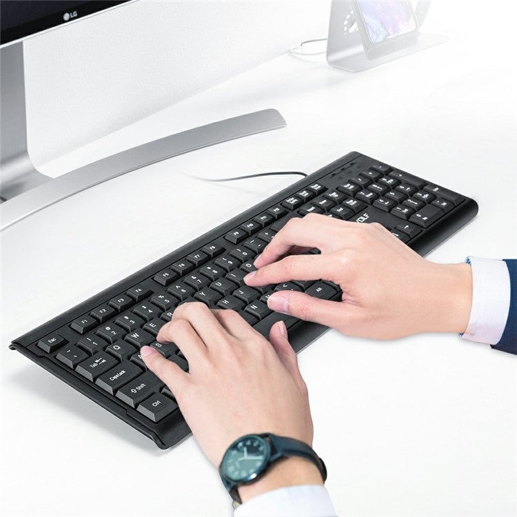 T-WOLF T15 104 Keys USB Wired Keyboard