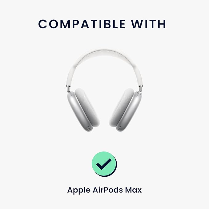 Protective Case Compatible with Apple AirPods Max Cover - Silicone Headphones Case - White