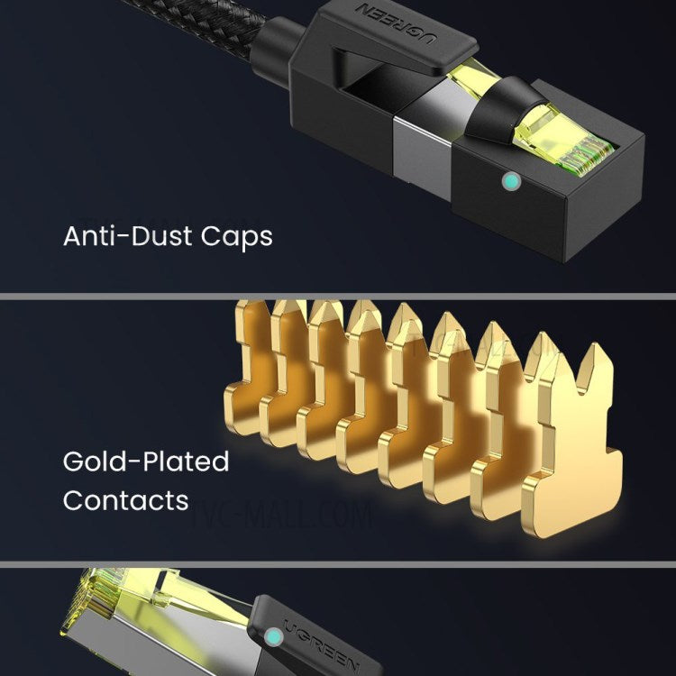 UGREEN 80421 Cat7 RJ45 Ethernet Cable 10Gbps High Speed Computer Router LAN Network Connection Cable - 1m