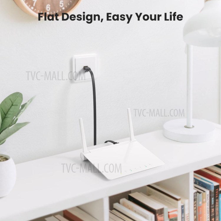 UGREEN 11260 Cat7 Flat RJ45 Ethernet Cable 10Gbps High Speed LAN Network Patch Cable - 1m