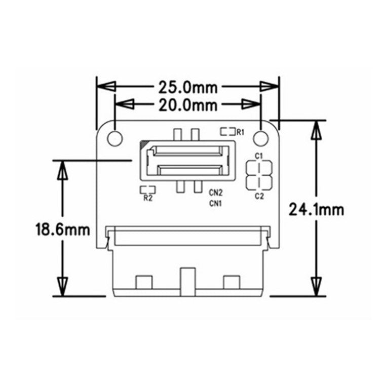 PH73A Motherboard USB 3.0 19P/20P to Type-E 90 Degree Adapter Chassis Front Type-C Plug-in Port Connector