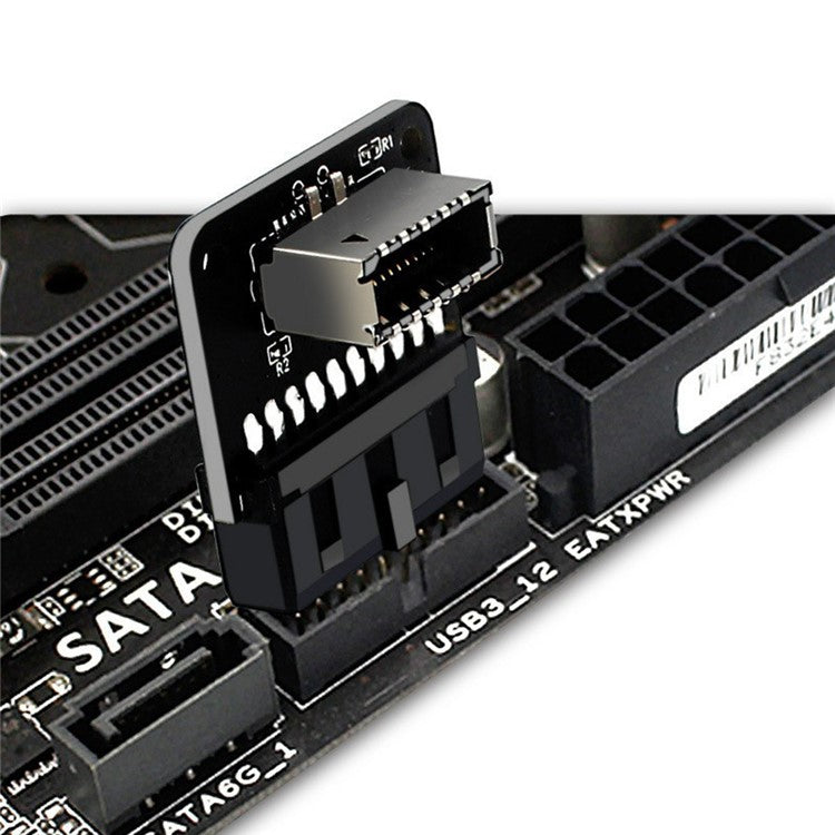 PH73A Motherboard USB 3.0 19P/20P to Type-E 90 Degree Adapter Chassis Front Type-C Plug-in Port Connector