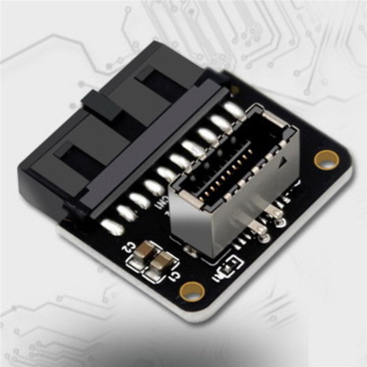 PH73A Motherboard USB 3.0 19P/20P to Type-E 90 Degree Adapter Chassis Front Type-C Plug-in Port Connector