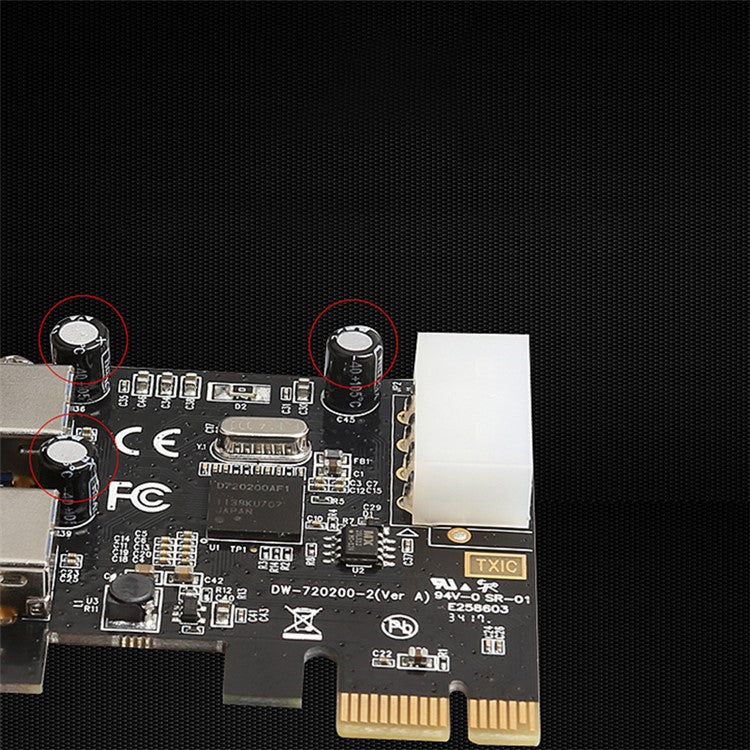 TXB047 PCI-E to USB3.0 Adapter Card USB3.0 Expansion Card for Desktop PC