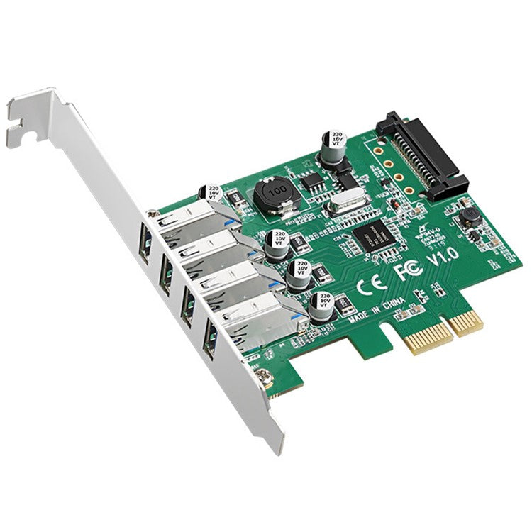 TXB003 4 USB3.0 Ports PCI-E Expansion Card NEC Chip Desktop Computer Adapter Card