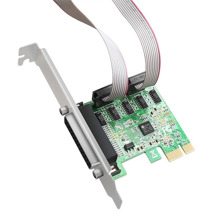 TXB099 RS232 PCIE Adapter Card Dual COM Serial Port + Printer Parallel Port Expansion Card