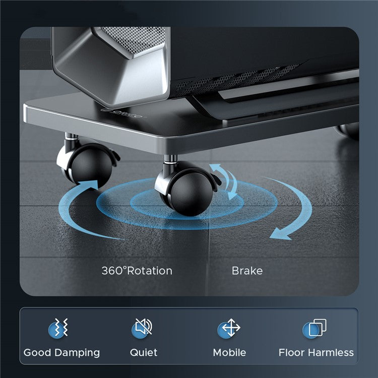 ORICO CPB6 Mobile CPU Power Stand Forged Steel Computer Host Support Bracket with Wheels