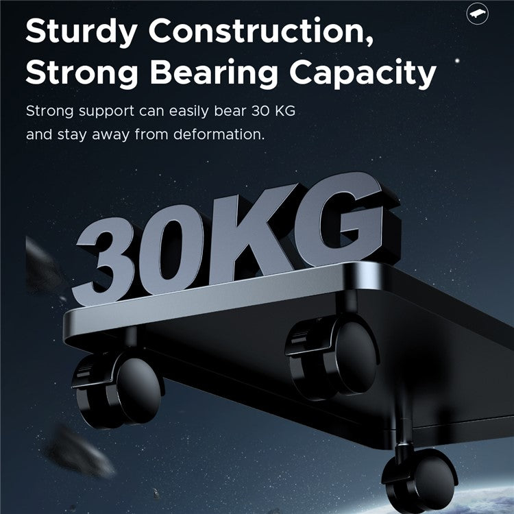 ORICO CPB6 Mobile CPU Power Stand Forged Steel Computer Host Support Bracket with Wheels